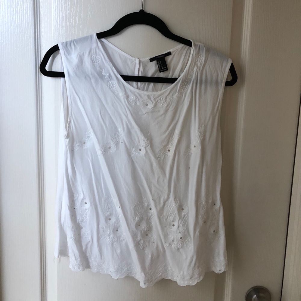 White dressy top